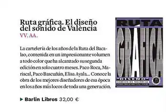 Casa del Libro Ruta gráfica. el diseño del sonido de valència vv.aa. oferta