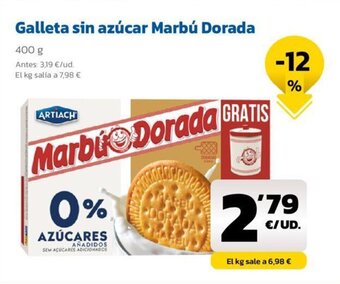 AhorraMas Galleta Sin Azucar Marbu Dorada oferta