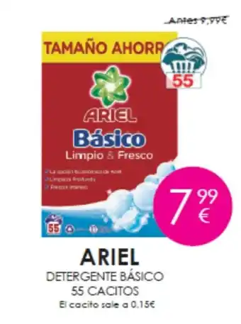 Muchas Perfumerías Ariel Detergente Basico 55 Cacitos oferta