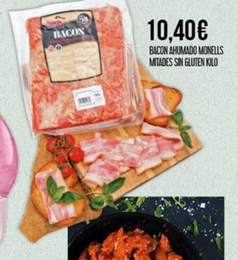 Claudio Bacon Ahumado Monells Mitades Sin Gluten Kilo oferta