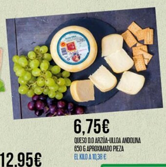 Claudio Queso D.O Arzua-Ulloa Andolina 650 G Aproximado Pieza oferta