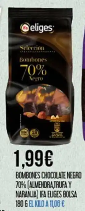 Claudio Bombones Chocolate Negro 70% oferta