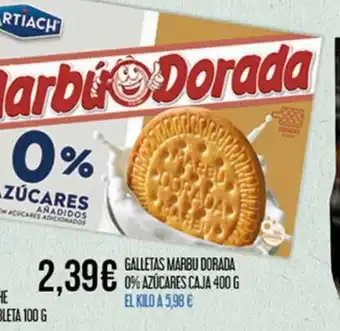 Claudio Galletas Marbu Dorada 0% Auzares Caja 400 g oferta