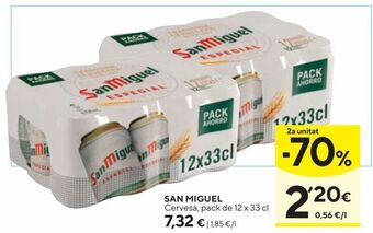 Caprabo Cerveza san miguel oferta