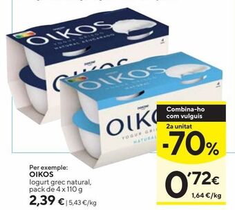 Caprabo Yogur griego oikos oferta