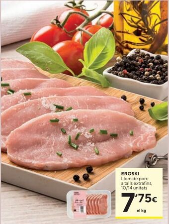 Caprabo Lomo de cerdo eroski oferta