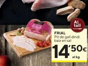 Caprabo Pechuga de pavo sin sal frial oferta