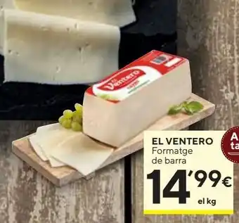 Caprabo Queso de barra el ventero oferta