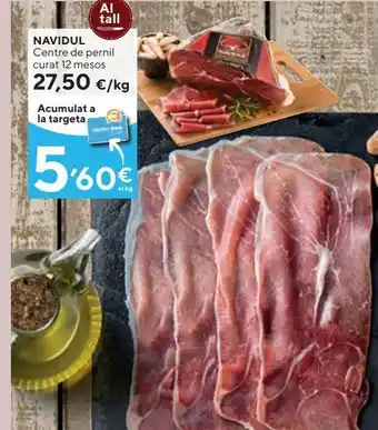 Caprabo Centro de jamón navidul oferta