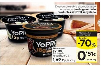 Caprabo Pudín yopro oferta