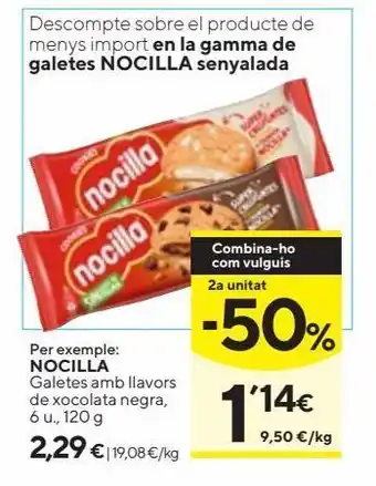 Caprabo Galletas nocilla oferta