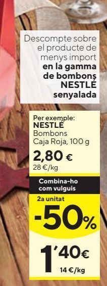 Caprabo Bombones nestlé oferta