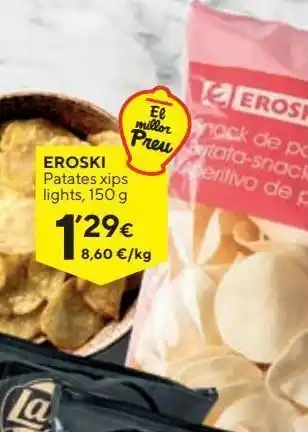 Caprabo Patatas chips eroski oferta