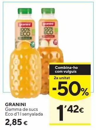 Caprabo Zumo granini oferta