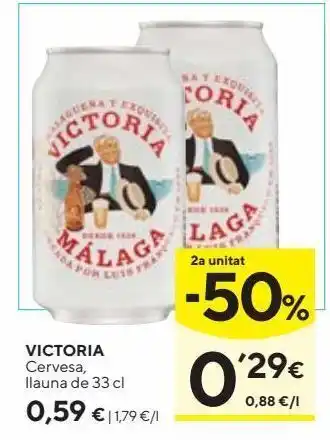 Caprabo Cerveza victoria oferta