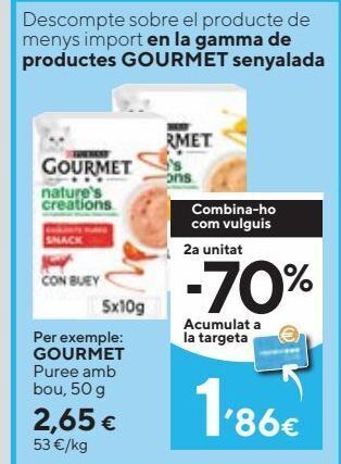Caprabo Comida para gatos gourmet oferta