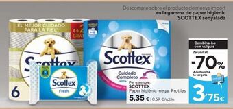 Caprabo Papel higiénico scottex oferta