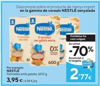 Caprabo Papilla nestlé oferta