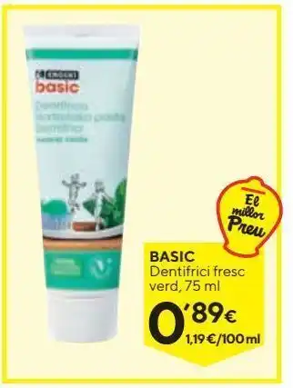Caprabo Dentífrico basic oferta