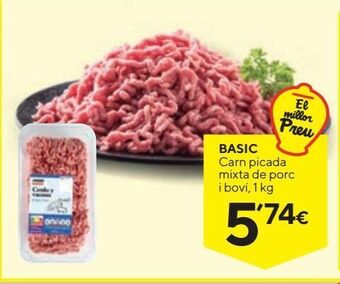 Caprabo Carne picada mixta basic oferta