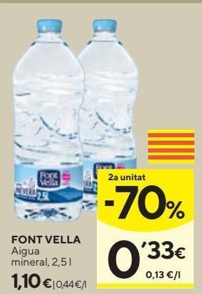 Caprabo Agua font vella oferta