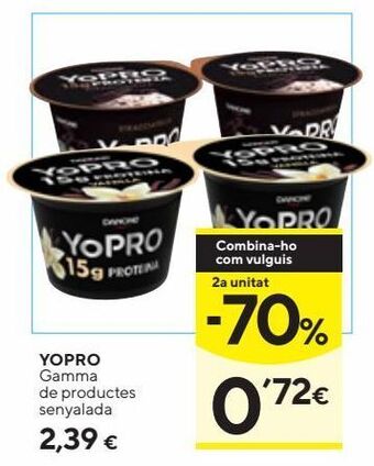 Caprabo Yogur yopro oferta