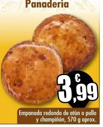 Unide Supermercados Empanada redonda de atún o pollo y champñón oferta