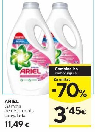 Caprabo Detergente ariel oferta
