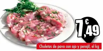 Unide Market Chuletas de pavo con ajo y perejil oferta