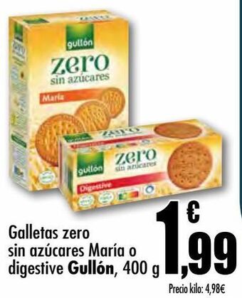 Unide Market Galletas zero sin azúcares maría o digestive gullón oferta