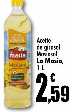 Unide Market Aceite de girasol masiasol la masía oferta