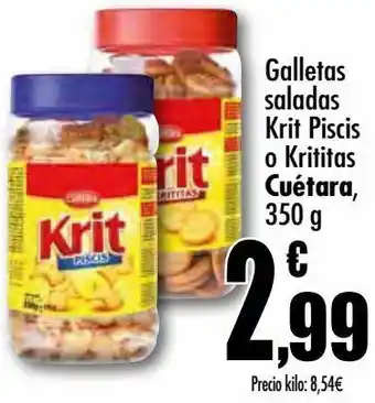 Unide Market Galletas saladas krit piscis o krititas cuétara oferta