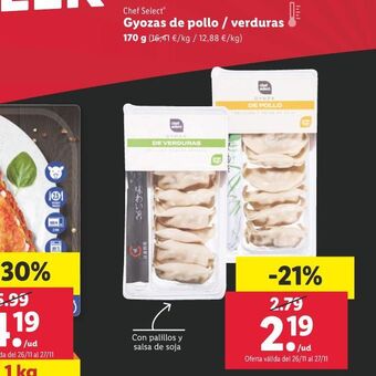 Lidl Gyozas de pollo oferta