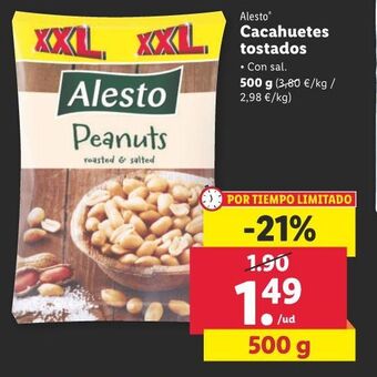 Lidl Cacahuetes tostados oferta
