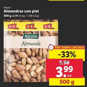 Lidl Almendras con piel oferta