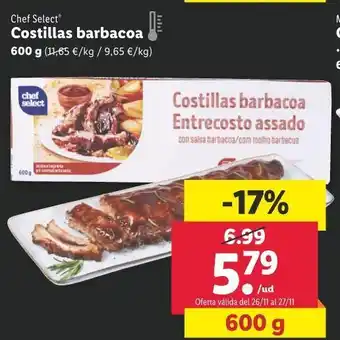 Lidl Costillas barbacosa oferta