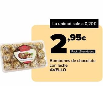 Supeco Bombones de chocolate con leche avello oferta