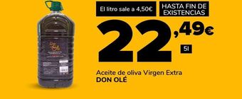 Supeco Aceite de oliva virgen extra don olé oferta