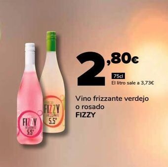Supeco Vino frizzante verdejo o rosado fizzy oferta