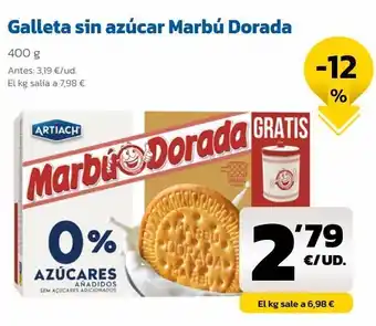 AhorraMas Galletas sin azúcar marbú oferta