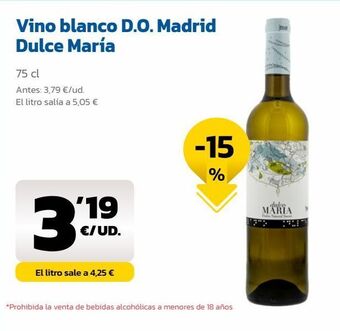 AhorraMas Vino blanco oferta