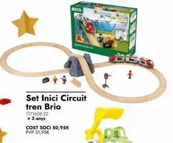 Abacus Set inici circuit tren brio 1171608.22 + 3 anys cost soci 50,95€ pvp 51,95€ brio oferta