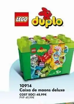 Abacus Lego duplo duplo 10914 caixa de maons deluxe cost soci 48,99€ pvp 49,99€ 11+ oferta