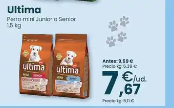 Clarel Ultima perro mini junior o senior oferta