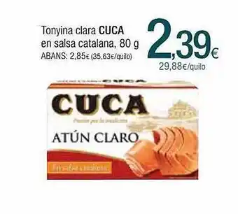 Condis Toyina clara cuca en salsa catalana oferta