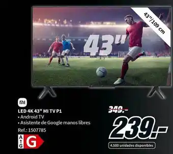 MediaMarkt Led 4k 43 oferta