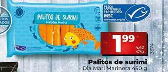 Dia Palitos de surimi oferta