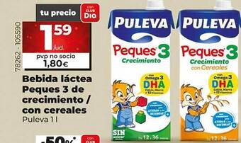 Dia Bebida láctea peques 3 de crecimiento - con cereales oferta