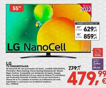 Worten Lt tv 55nano766qa oferta