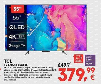 Worten Tcl tv smart 55c635 oferta